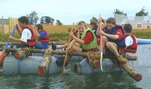 Scouts rafting